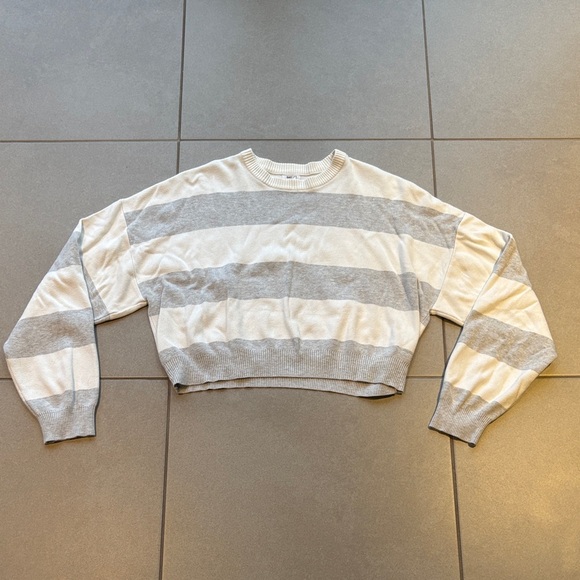 Garage Cream Ribbed Sweater - Picture 1 of 2